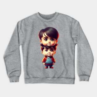 Adorable Daniel Radcliffe twin Baby Cartoon Crewneck Sweatshirt